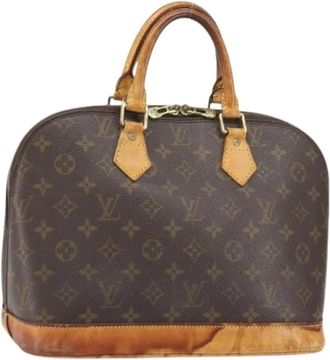 Louis Vuitton Pre-owned Canvas Handbag - Dames - Vintage Handtas - Bruin - ONE Size - Vintage