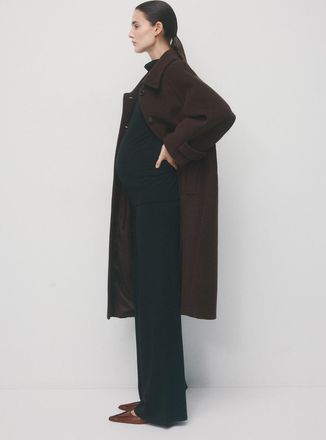 Mango Pantaloni diritti vita elasticizzata nero - Donna - XS - MANGO