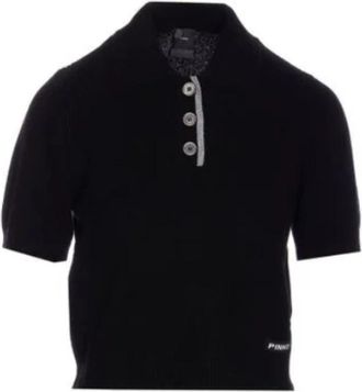 Pinko Pinko T-shirts en polos - Dames - Polos - Zwart - M - Wol - Tops