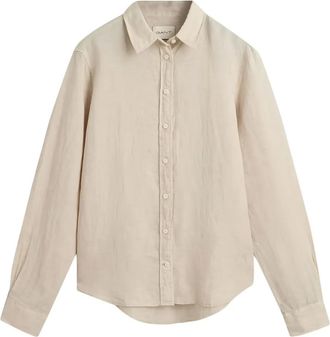 GANT buttoned long-sleeve shirt - women - Fabric - 36 - Neutrals