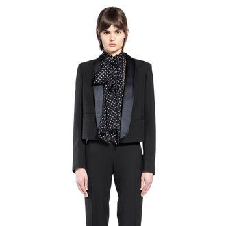 Tom Ford Single Breasted Cropped Tuxedo Jacket