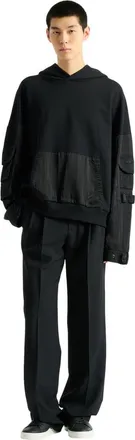 Balmain Vintage Utility hoodie in Black at Nordstrom, Size Xxx-Large