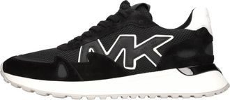 Michael Kors Miles Trainer - Heren - Sneakers - Zwart - 41 1/2 EU - Leer - Schoenen