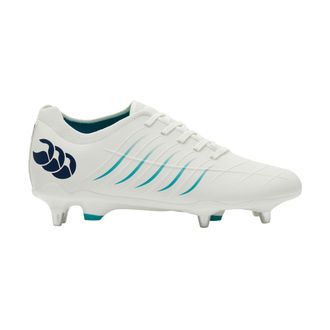 Canterbury Of New Zealand Heren Phoenix 2.0 Pro Soft Ground Rugby Schoenen (Wit/Groen)