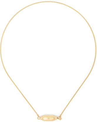 Marie Lichtenberg 18kt yellow gold Micro Locket diamond necklace - women - 18kt Yellow Gold/White Diamond - One Size
