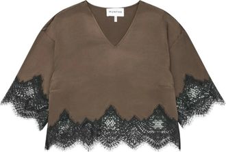 Munthe Top - - Blouses & Shirts - Donna - Marrone - XS