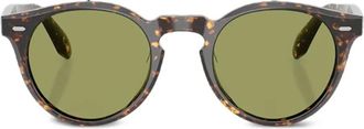 Oliver Peoples N.07 Sun tortoiseshell sunglasses - Brown