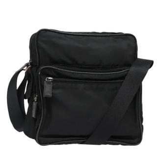 Prada Pre-owned Cross Body Bags, female, Black, Size: ONE SIZE Pre-owned Nylon prada-bags