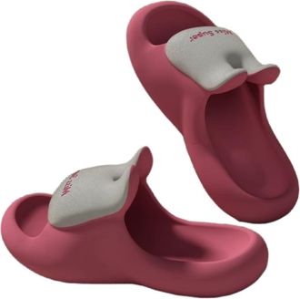 Generic Eva-slipping Sandals for Womens Home Indoor Bathing Home Non-slip Thick Soles Wear Outside, No Stinky Feet(Dark pink,38-39)