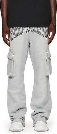 Purple MWT Fleece Flared Cargo Pants in Heather at Nordstrom Rack, Size X-Small