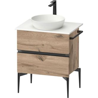 Duravit Duravit - Sivida Consola Mueble Bajo Lavabo, 2 Cajones, Tirador