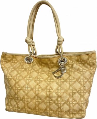 Dior Beige Canvas Tote Bag (Pre-Owned)
