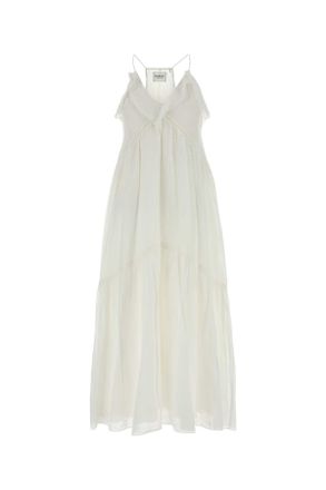 Isabel Marant White Cotton Blend Vasma Dress