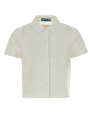 Prada White Regular Solid Shirt