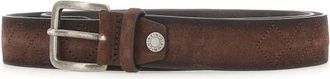 Gianni Chiarini Belts, male, Brown, Size: ONE SIZE Suede Belt