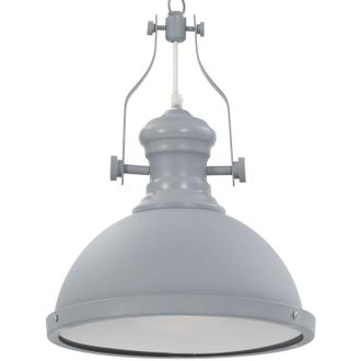 vidaXL L&aacute;mpara De Techo Redonda Gris E27 Vidaxl
