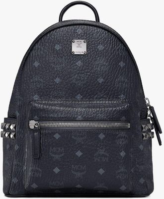 MCM Stark Side Studs Backpack In Visetos