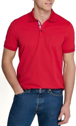 ConStruct Slim Fit Short Sleeve Solid Polo in Red at Nordstrom, Size Xx-Large