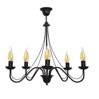 Netlighting Malbo Multi Arm Pendant Ceiling Light Black 60cm
