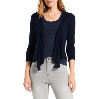 Nic+Zoe All Year 4-Way Convertible Cardigan in Dark Indigo at Nordstrom Rack, Size Xx-Large