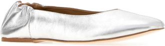 A.P.C. Womens Juliet Ballet Flat Silver Leather