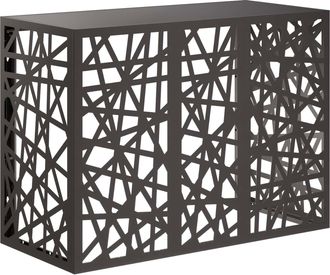 vidaXL Funda Para Aire Acondicionado Negro 110 X 50 X 80 Cm Acero Vidaxl