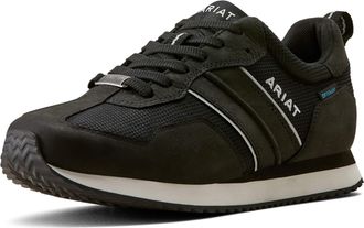Ariat Mens Ranch Runner Waterproof Trainer Shoes in Carbon Black, D Medium Width, Size 10.5, by Ariat