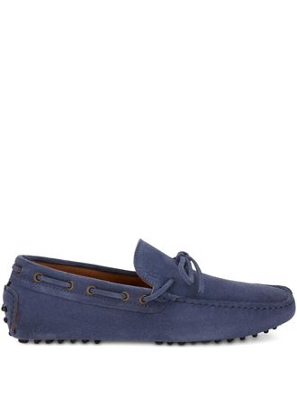 Boggi Milano suede driving shoes - men - Rubber/Suede/Calf Leather - 40 - Blue