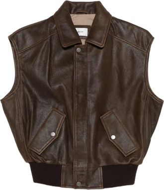 Haikure Gilet Val in pelle - Marrone