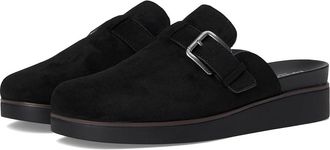 Life Stride Gillian-clog Mule/Clog Shoes Womens Dress Flat Shoes Black : 9.5 W (C), Faux Leather