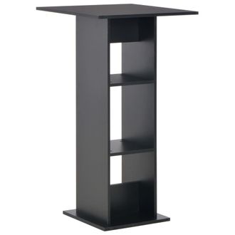 Berkfield Home Bar Table Black 60x60x110 cm | Size: 60 x 60 x 110 cm