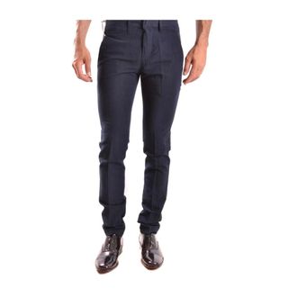 Dondup Slim-fit Trousers, male, Blue, Size: W30 Mens Blue Cotton Trousers