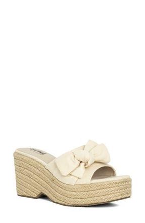 Shushop Ingrid Platform Espadrille Slide Sandal in Bone at Nordstrom Rack, Size 8.5