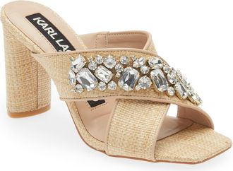 Karl Lagerfeld Rosina Sandal in Natural at Nordstrom Rack, Size 7