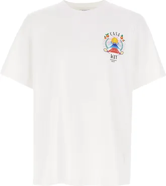Casablanca Casa Way Mountain T Shirt Bianco-Uomo