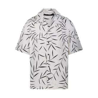 Jacquemus Short Sleeve Shirts, male, White, L, La Chemise Fonccio