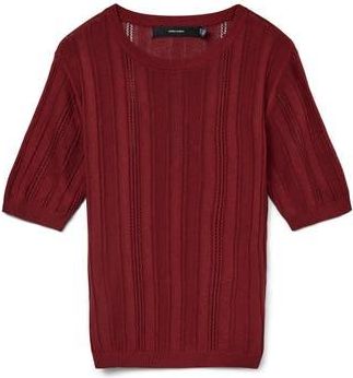 Vero Moda Mindy Short Sleeve Top in Syrah at Nordstrom Rack, Size Xx-Large