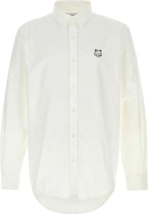 Maison Kitsun&eacute; Camicia - Heren - Casual Overhemden - Wit - XL - Overhemden