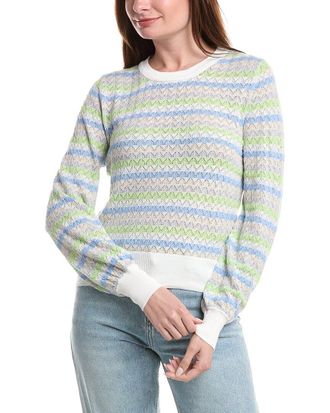 Isla Alaina Pointelle Stripe Top