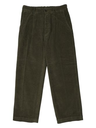 Nine In The Morning Neutrals Ribbed Cotton Wide-Leg Pants