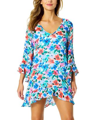 Anne Cole Bell Sleeve Flounce Tunic