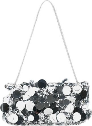 Paco Rabanne Silver Sequined Shoulder Bag