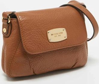 Michael Kors Pre-owned Leather crossbody-bags - Dames - Vintage Schoudertas - Bruin - ONE Size - Vintage