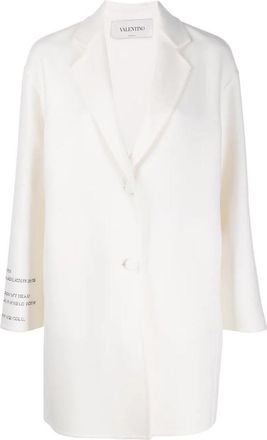 Valentino Garavani Poem Detail Single Breasted Coat