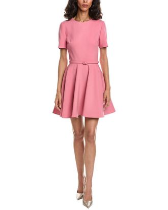 Oscar De La Renta Flare Skirt Mini Dress