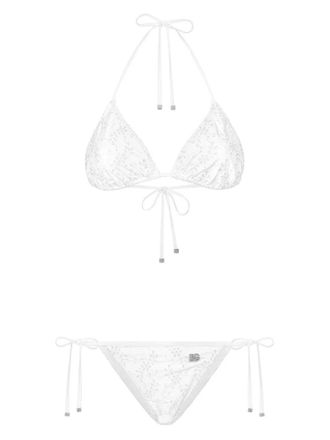 Dolce & Gabbana Bikini in pizzo sangallo di Dolce & Gabbana