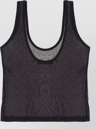 Our Legacy scoop neck sleeveless sheer stretch top