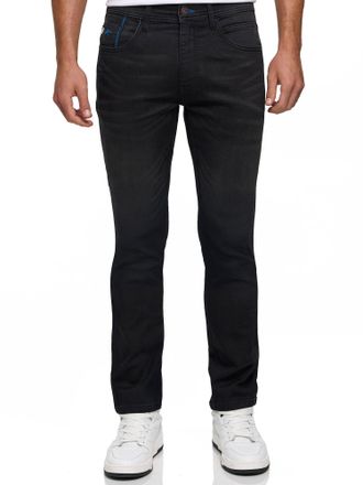 Indicode Regular-fit-Jeans INDICODE INCoil, Herren, Gr. 28, L&auml;nge 34, schwarz, Denim/Jeans, Obermaterial: 77% Baumwolle, 21% Polyester, 2% Elasthan, Abriebeffe