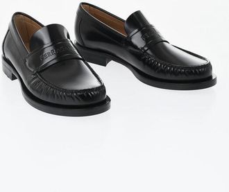 Ferragamo Brushed Leather Penny Loafers FILLMORE size 40