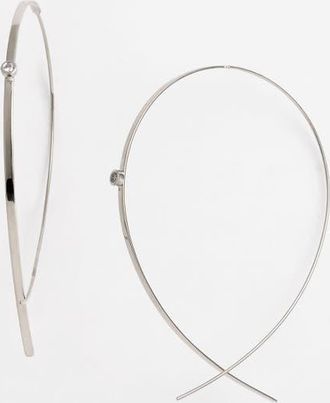 Lana Jewelry Jewelry Flat Upside Down Diamond Hoop Earrings in D0.06Ghsi1 14Kwg at Nordstrom